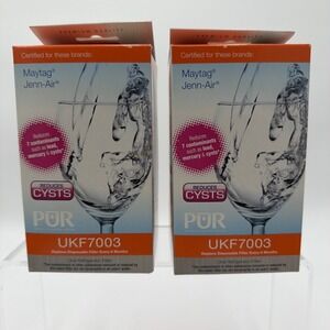 2-PUR Maytag Jenn-Air  Maytag Refrigerator Ice & Water Filter UKF7003 New In Box